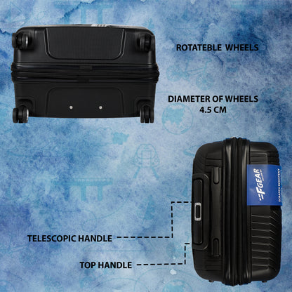 STV PP04 20" Black Expandable Cabin (Small) Suitcase