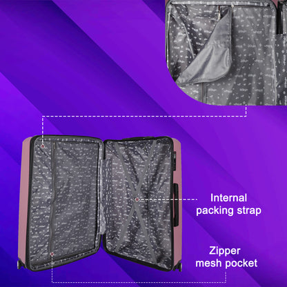 STV PP04 24" Rose Expandable Medium Check- in Suitcase