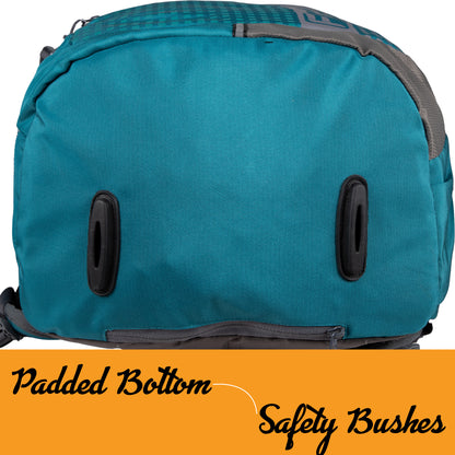 Blow 32L Aqua Blue Grey Backpack With Rain Cover