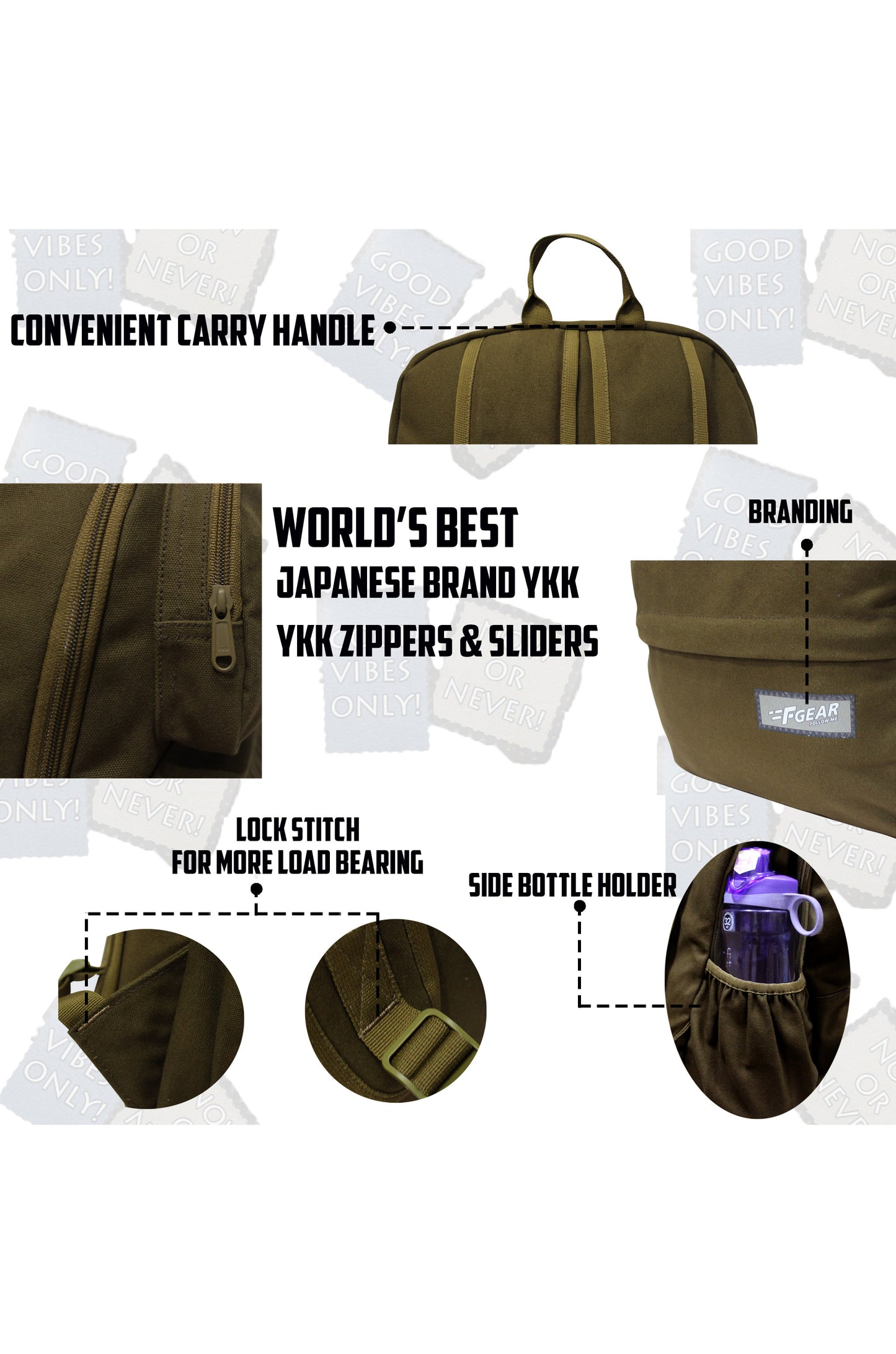 Informer 34L Olive Canvas Laptop Backpack