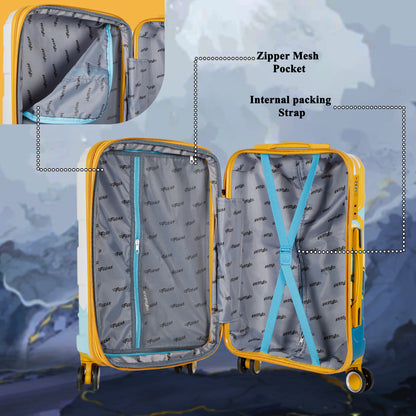 Picasso 24" Yellow  Expandable Medium Check- in Suitcase