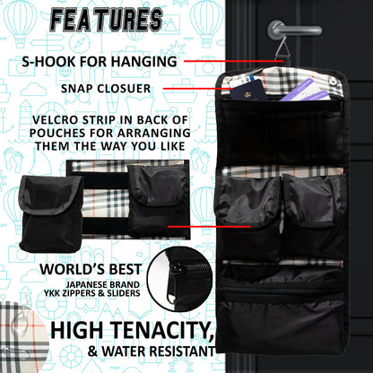 Moment Cream Plaid Pouch