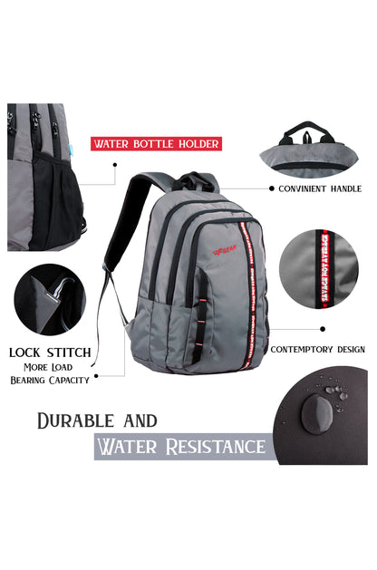 Raider 30L Guc Grey Backpack With Rain Cover