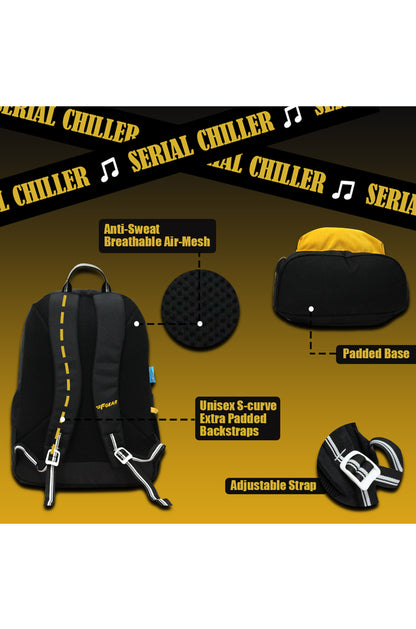 Inherent 22L Black Yellow Backpack