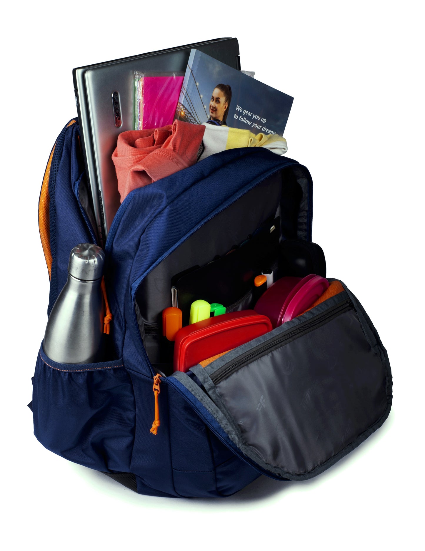 Amigo 37L Guc Navy Orange Backpack