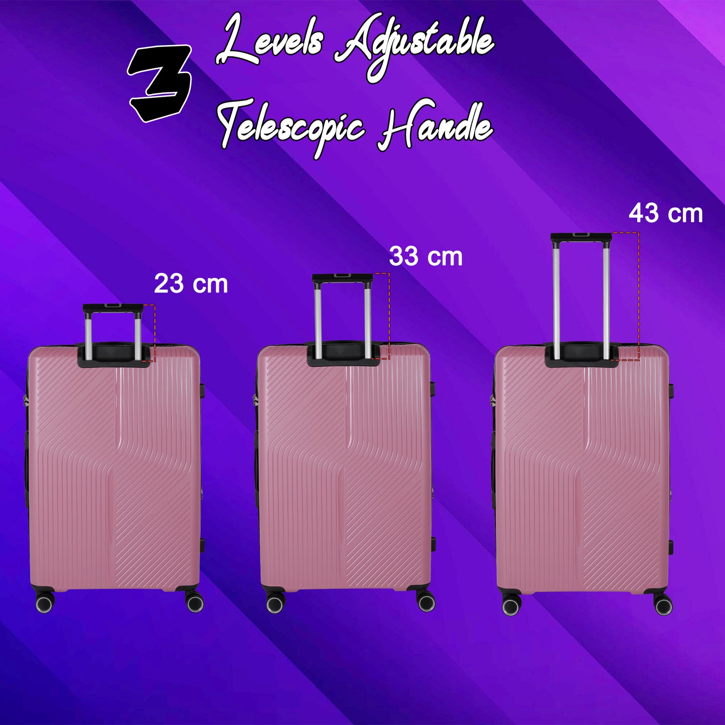 STV PP04 24" Rose Expandable Medium Check- in Suitcase