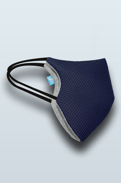 F Gear Coroguard F95 Mask Navy Blue Pack of 1 Safeguard 7 layer ISO CE SITRA lab certified >95% Bacteria Filtration
