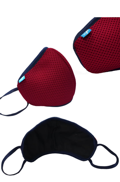 F95 Red Reusable Washable F Gear Mask PacK3