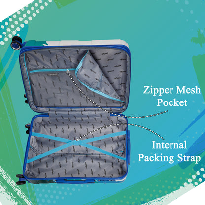 Picasso 20" Blue Expandable Cabin (Small) Suitcase