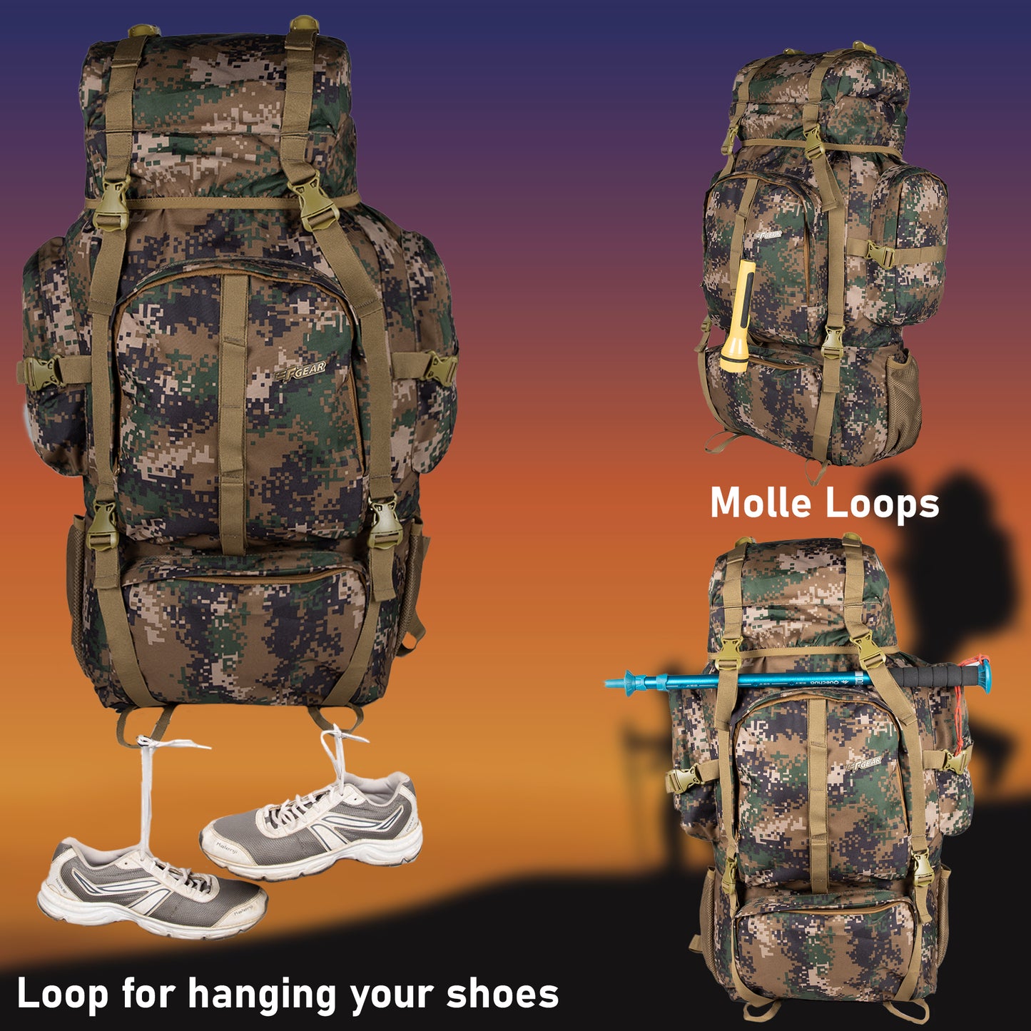 Military Neutron 50L Marpat WL Digital Camo Rucksack