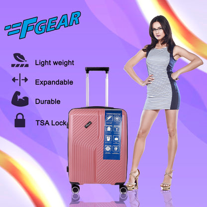 STV PP04 28" Rose Expandable Large Check- in Suitcase