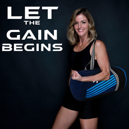 Workout 29L N Blue Black Gym Duffel Bag