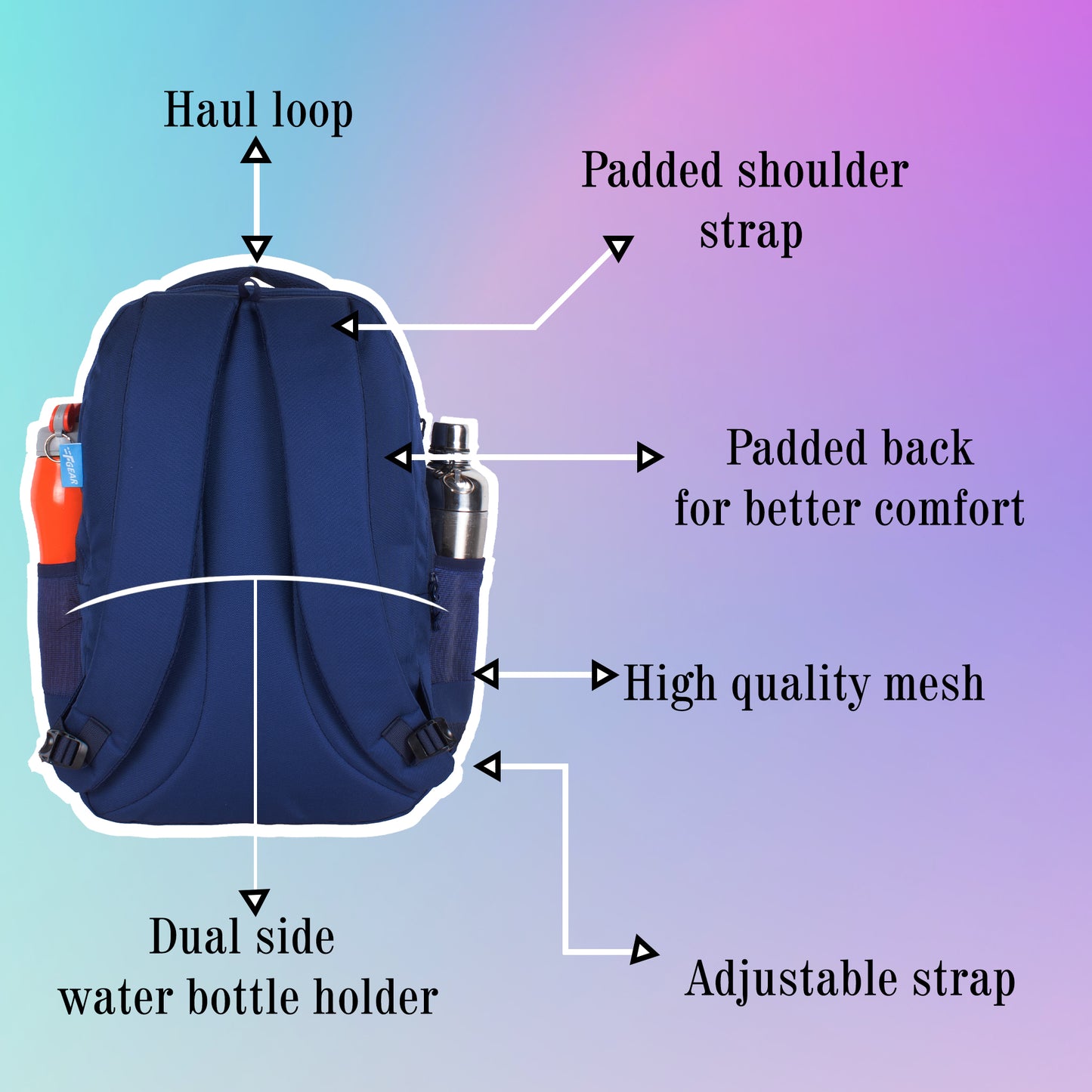 Einstein 30L Navy Blue Backpack