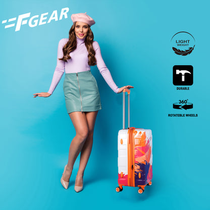 Picasso 20" Orange Expandable Cabin (Small) Suitcase