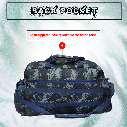 Skyler 48L Marpat Navy Travel Duffel Bag