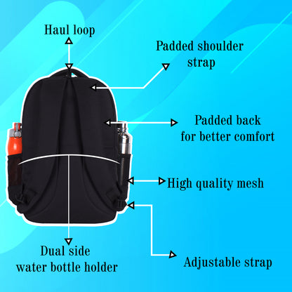 Einstein 30L Black White Backpack