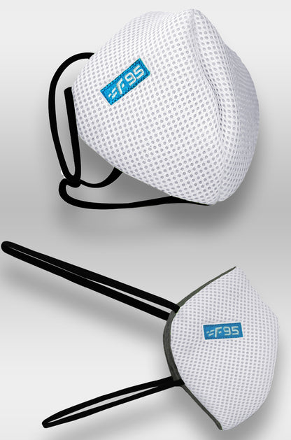 F Gear Pearl F95 Mask White Pack of 1 Safeguard 7 layer ISO CE SITRA lab certified >95% Bacteria Filtration