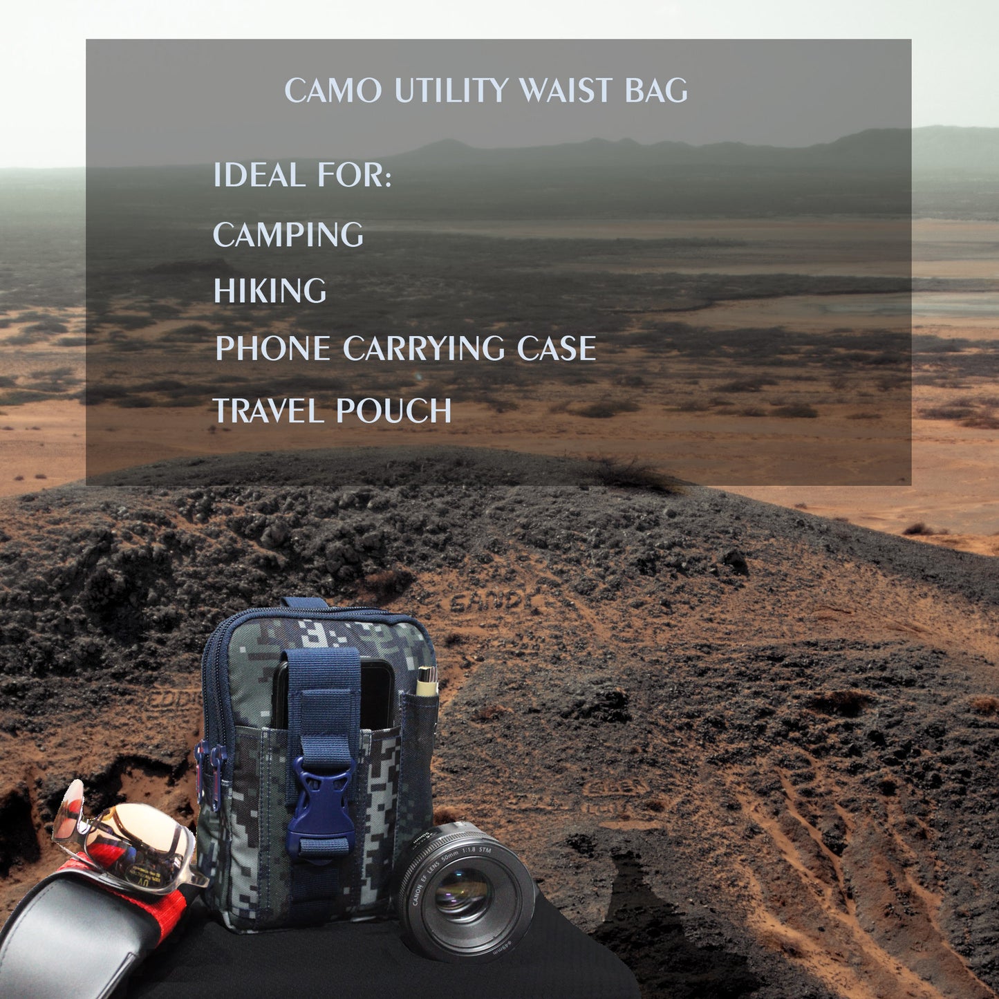 Lexan Marpat Navy Camo Waist Bag