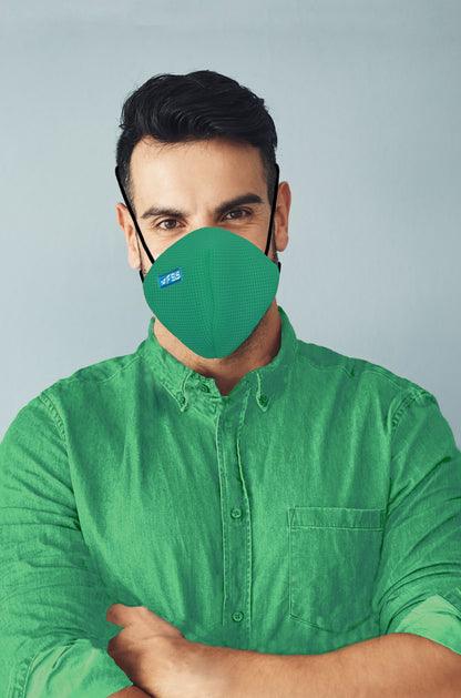 F Gear Pearl F95 Mask Sea Green Pack of 1 Safeguard 7 layer ISO CE SITRA lab certified >95% Bacteria Filtration