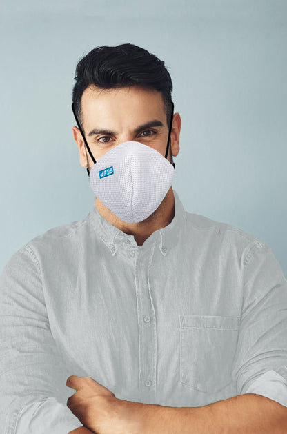 F Gear Pearl F95 Mask White Pack of 1 Safeguard 7 layer ISO CE SITRA lab certified >95% Bacteria Filtration