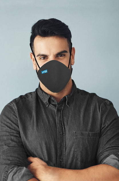 F Gear Pearl F95 Mask Grey Pack of 1 Safeguard 7 layer ISO CE SITRA lab certified >95% Bacteria Filtration