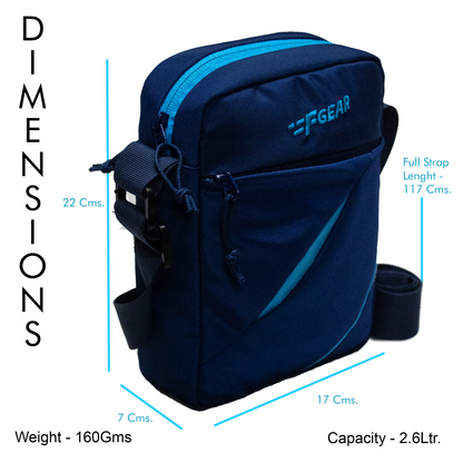 Fargo 2.6L Navy Blue Sling Bag