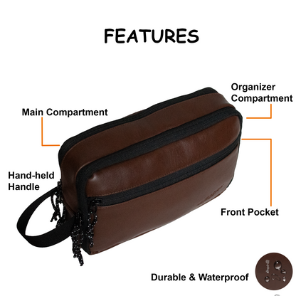 Basho Brown Pouch