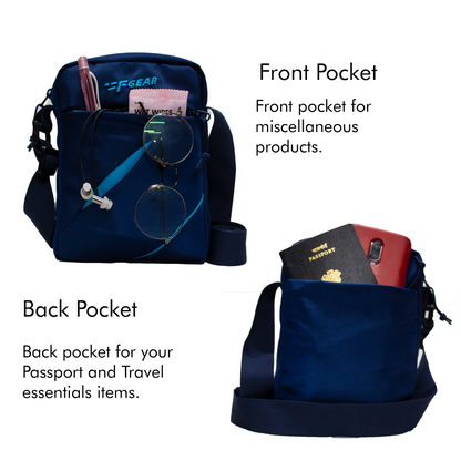 Fargo 2.6L Navy Blue Sling Bag