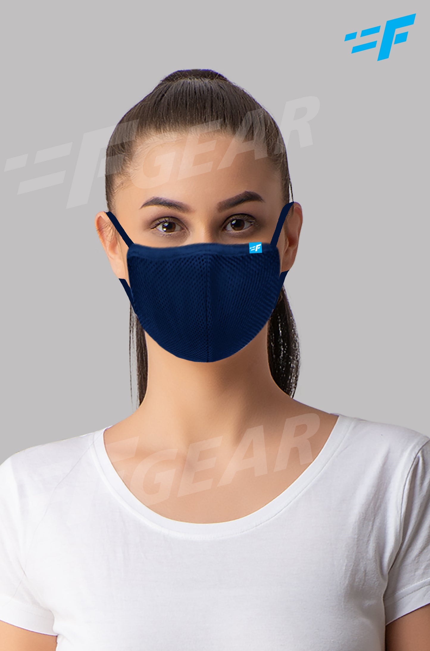 7layer F95 CE ISO SITRA Lab tested >95% BFE reusable washable Safeguard mask Navy Blue color Pack of 1