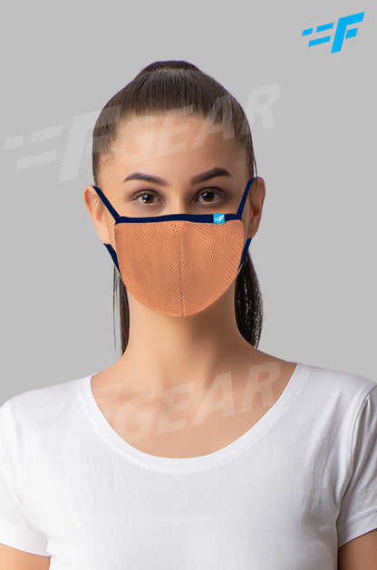 7layer F95 CE ISO SITRA Lab tested >95% BFE reusable washable Safeguard mask Skin color Pack of 1