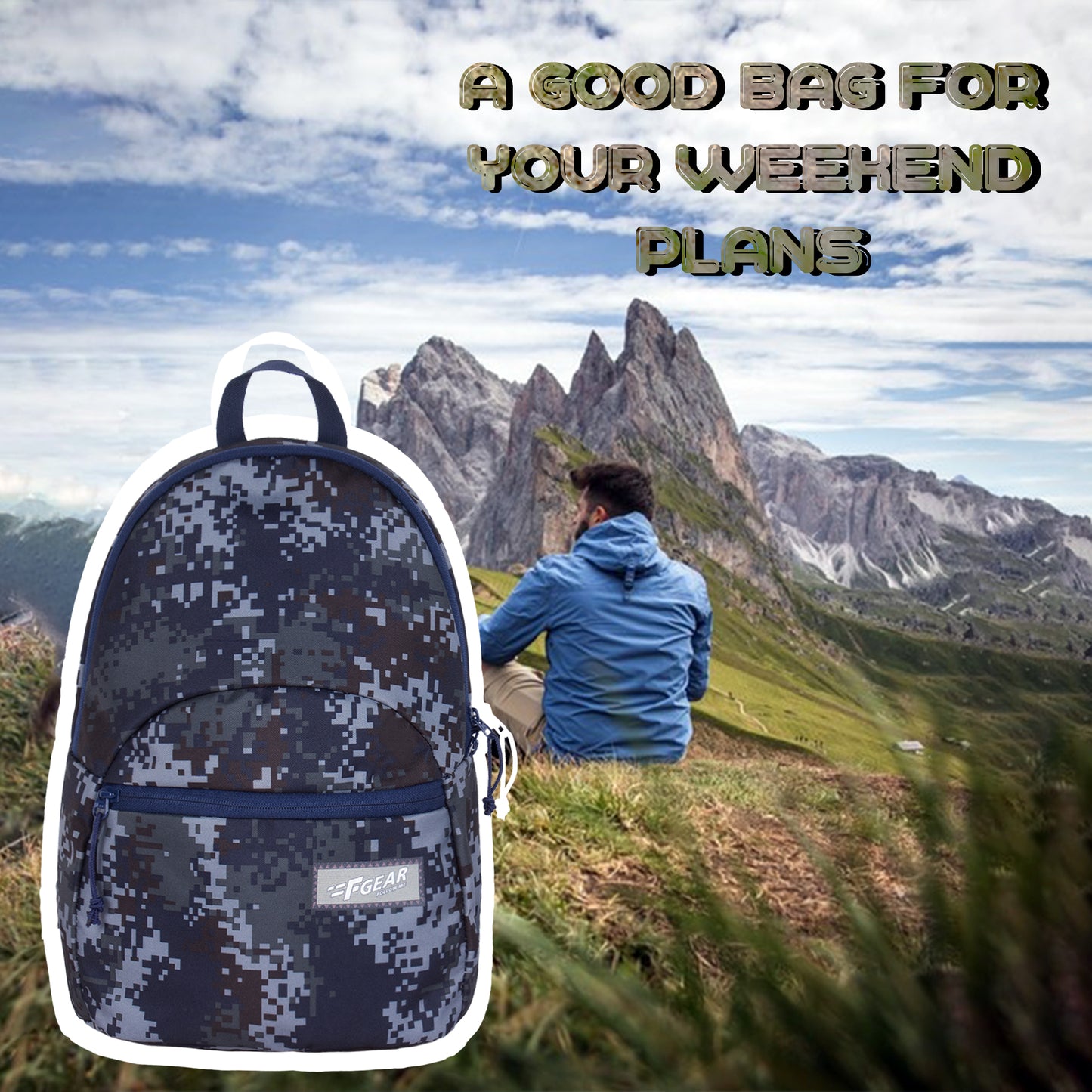 Ferris 7L Marpat Navy Backpack