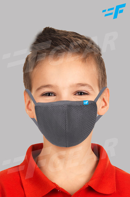 7layer F95 CE ISO SITRA Lab tested >95% BFE reusable washable Safeguard mask Dark Grey color Pack of 1