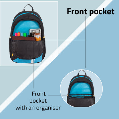 Shigo 24L Yellow Logo Blue Backpack