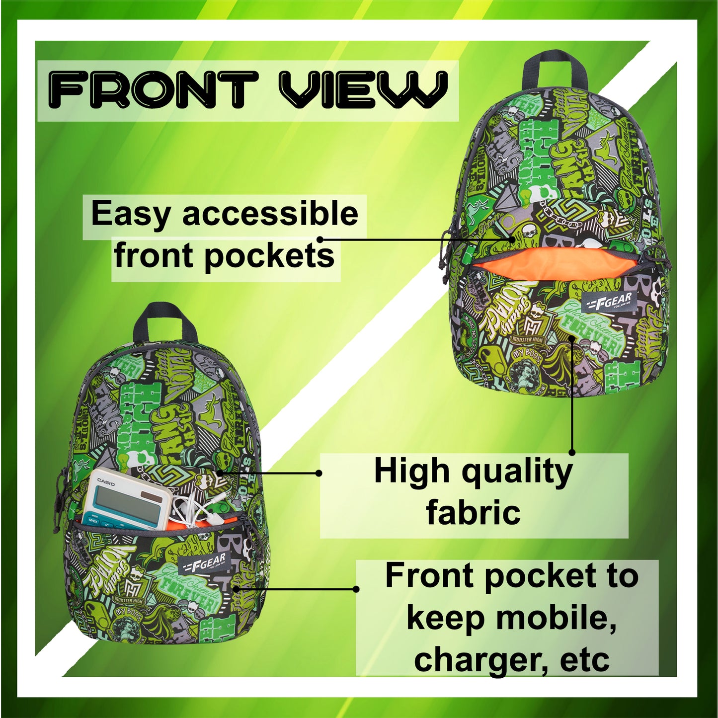 Ferris 7L P2 Green Backpack