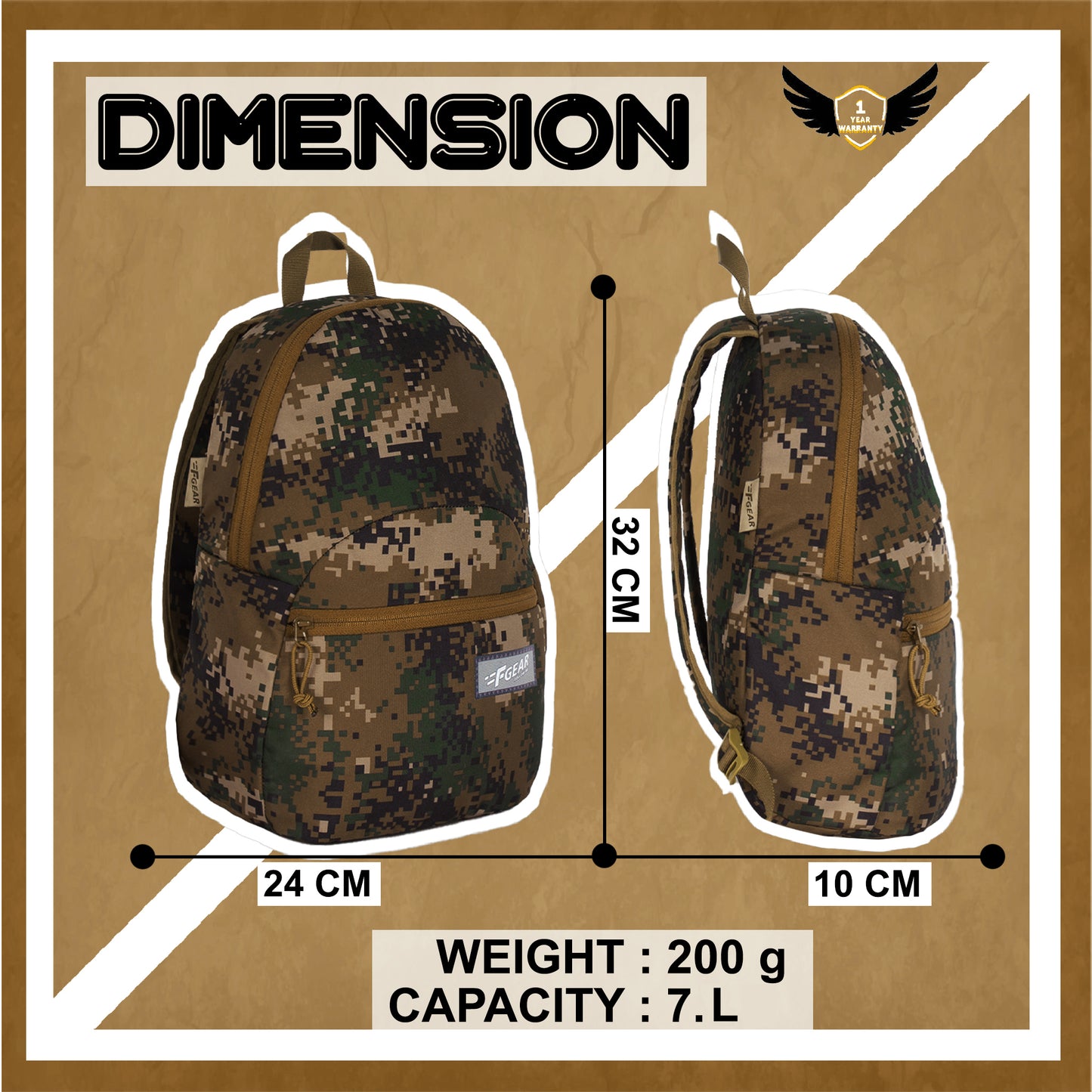 Ferris 7L Marpat WL Backpack