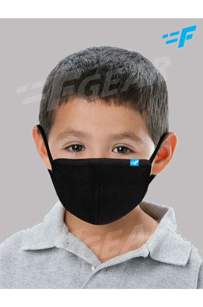 7layer F95 CE ISO SITRA Lab tested >95% BFE reusable washable Safeguard mask Black color Pack of 1