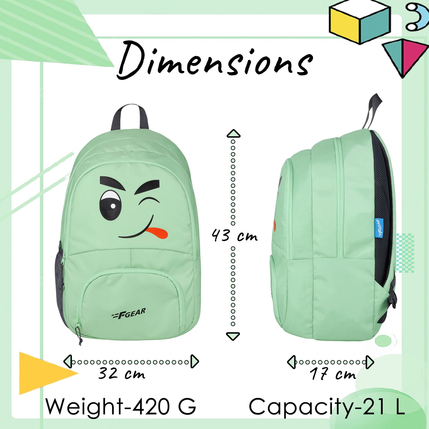Wink 21L Green Jam Backpack