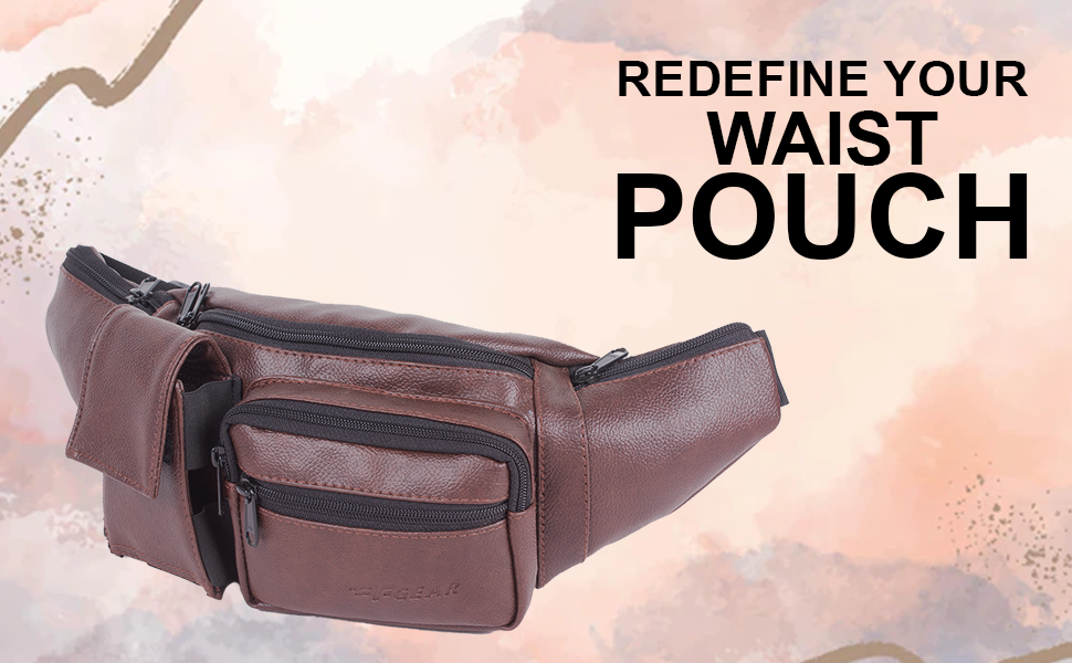 Swanky Leather Waist Pack Travel Bag for Money|Belt| Cards|  Mobile|Documents|Books and Bills Dairy Pouch Cross Side Bags for Men Women.  with Belt Stylish Waist Luggage Accessories with Trust, Brown : Amazon.in:  Bags,