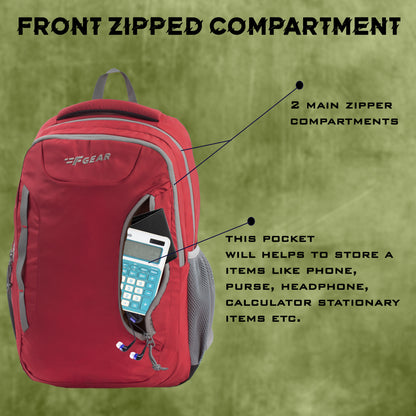 Amity 34L Red Laptop Backpack