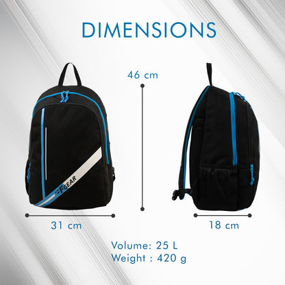 Frontier 25L Black Blue Backpack