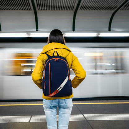 Frontier 25L Navy Orange Backpack