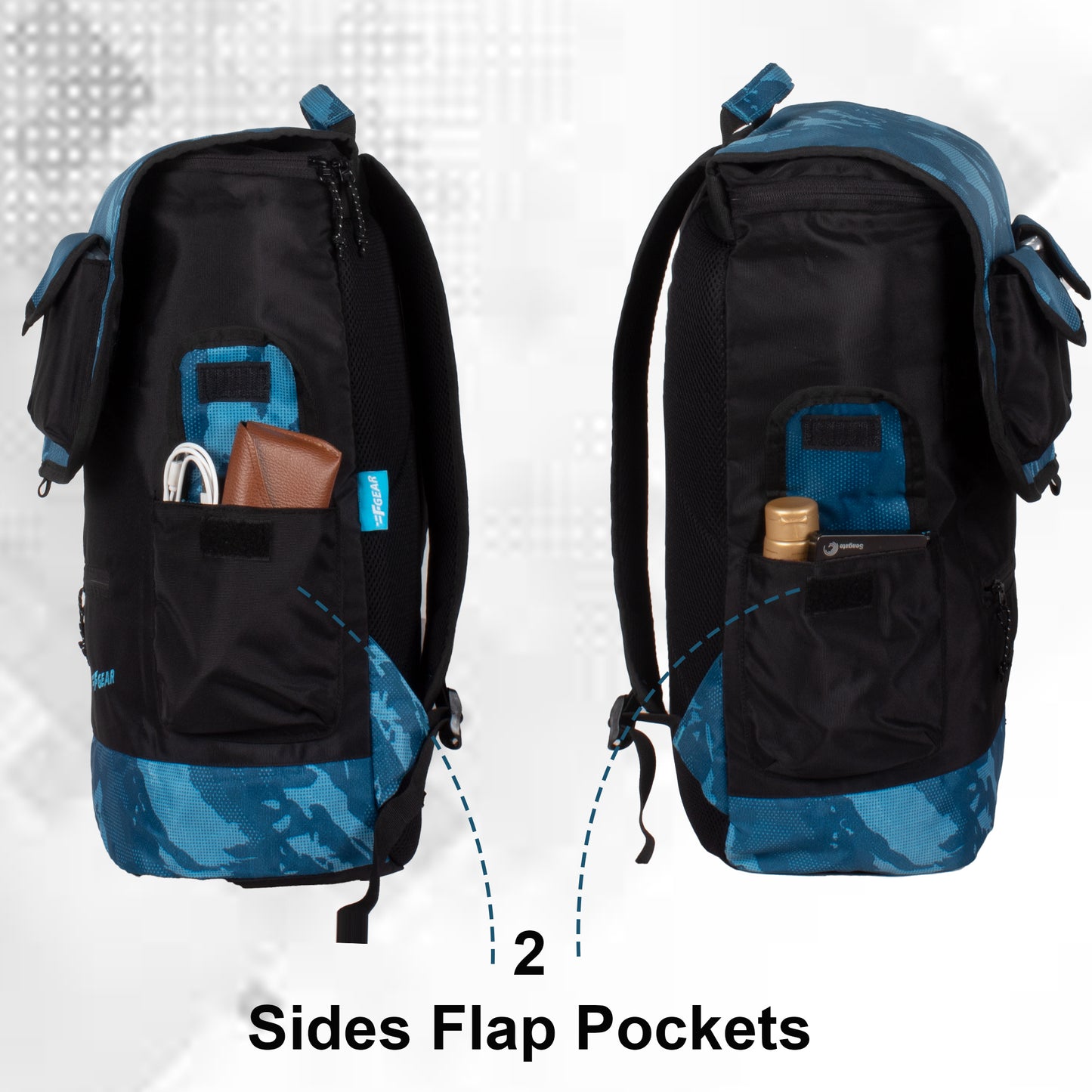 Cyrus 32L ERDL Blue Digital Camo Laptop Backpack