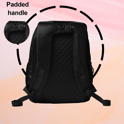 Luxur 25L Black Anti-theft Laptop Backpack
